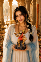 Lord Hanuman Ji Idol Sitting on Rock with Gada | Premium Resin Bajrang Bali Murti for Home Temple, Car Dashboard & Office Desk | Spiritual Decorative Showpiece (19 cm)